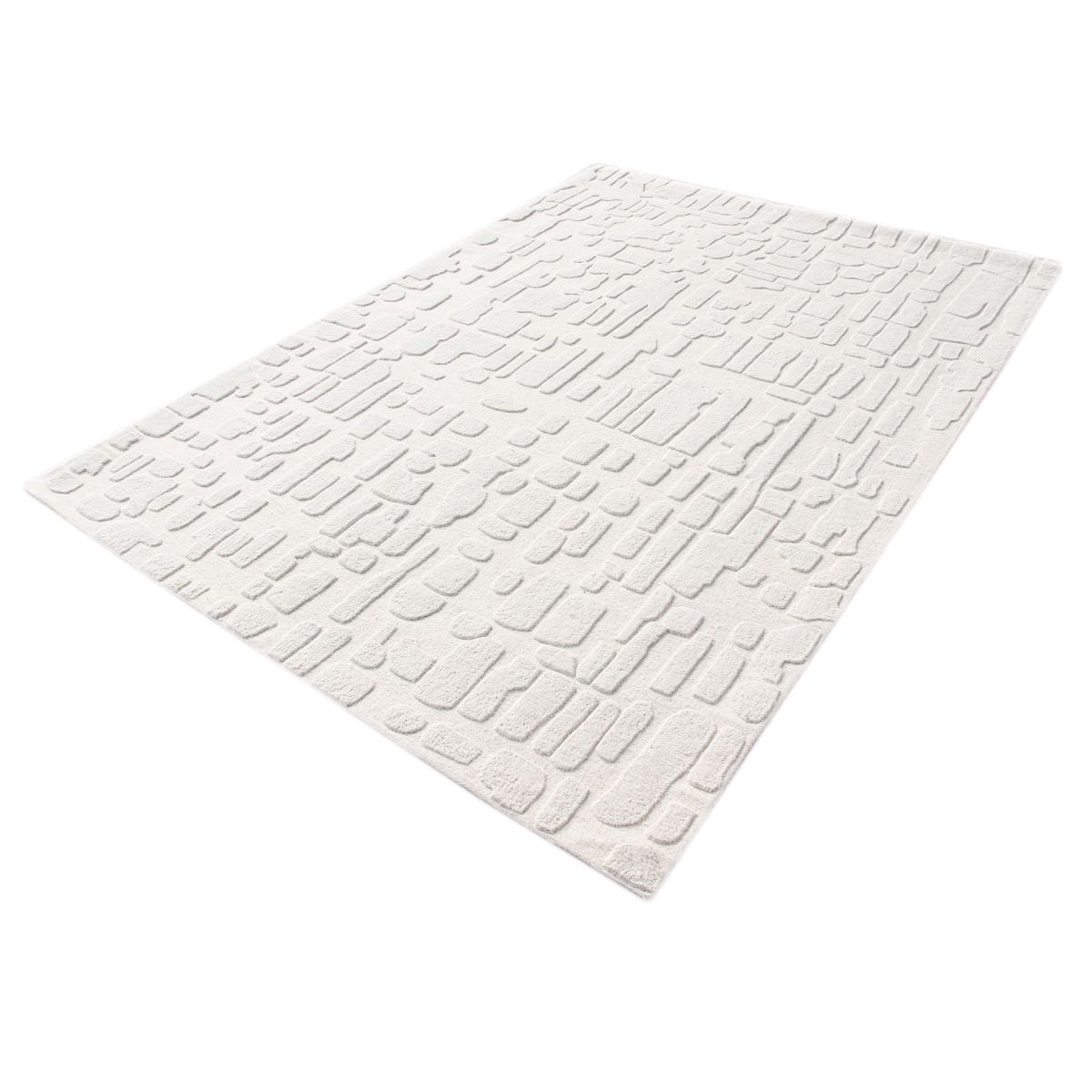 Tapis poils ras style graphique, ARADIA crème, BOBOCHIC