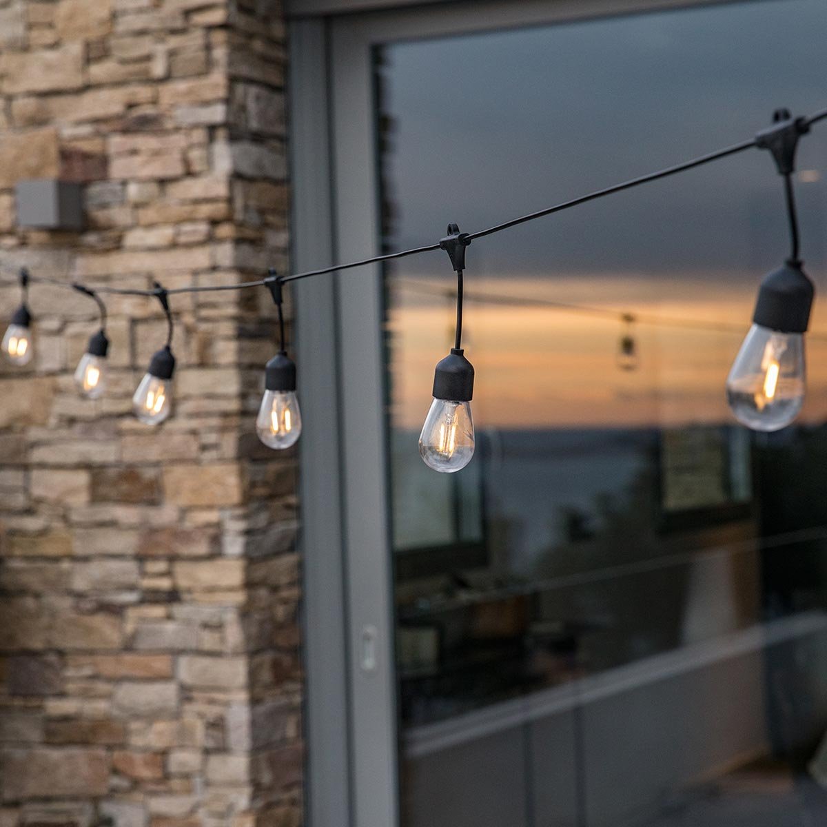 Guirlande solaire Hybride MAFY SOLAR noir, LUMISKY