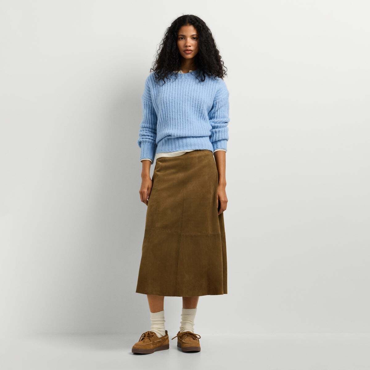 Pull Col Rond En Maille horizon bleu, PEPE JEANS