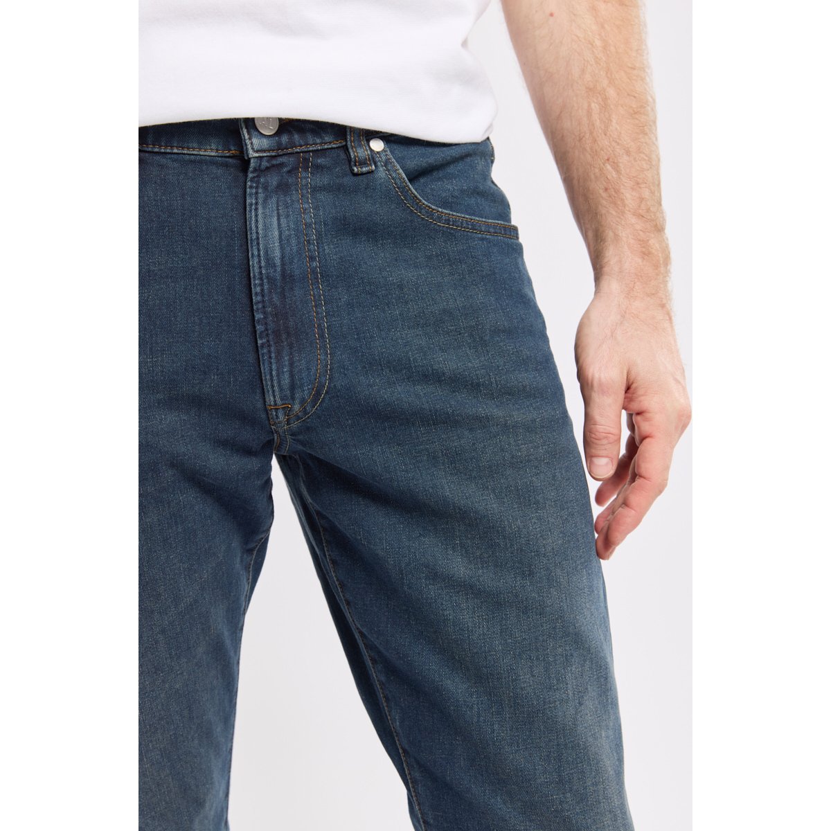 Jean coupe regular en coton LOUGRE brut, ARMOR-LUX