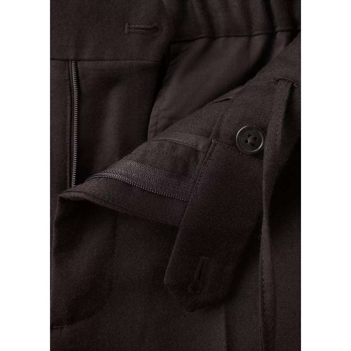 Pantalon laine mélangée regular-fit marron, MANGO MAN