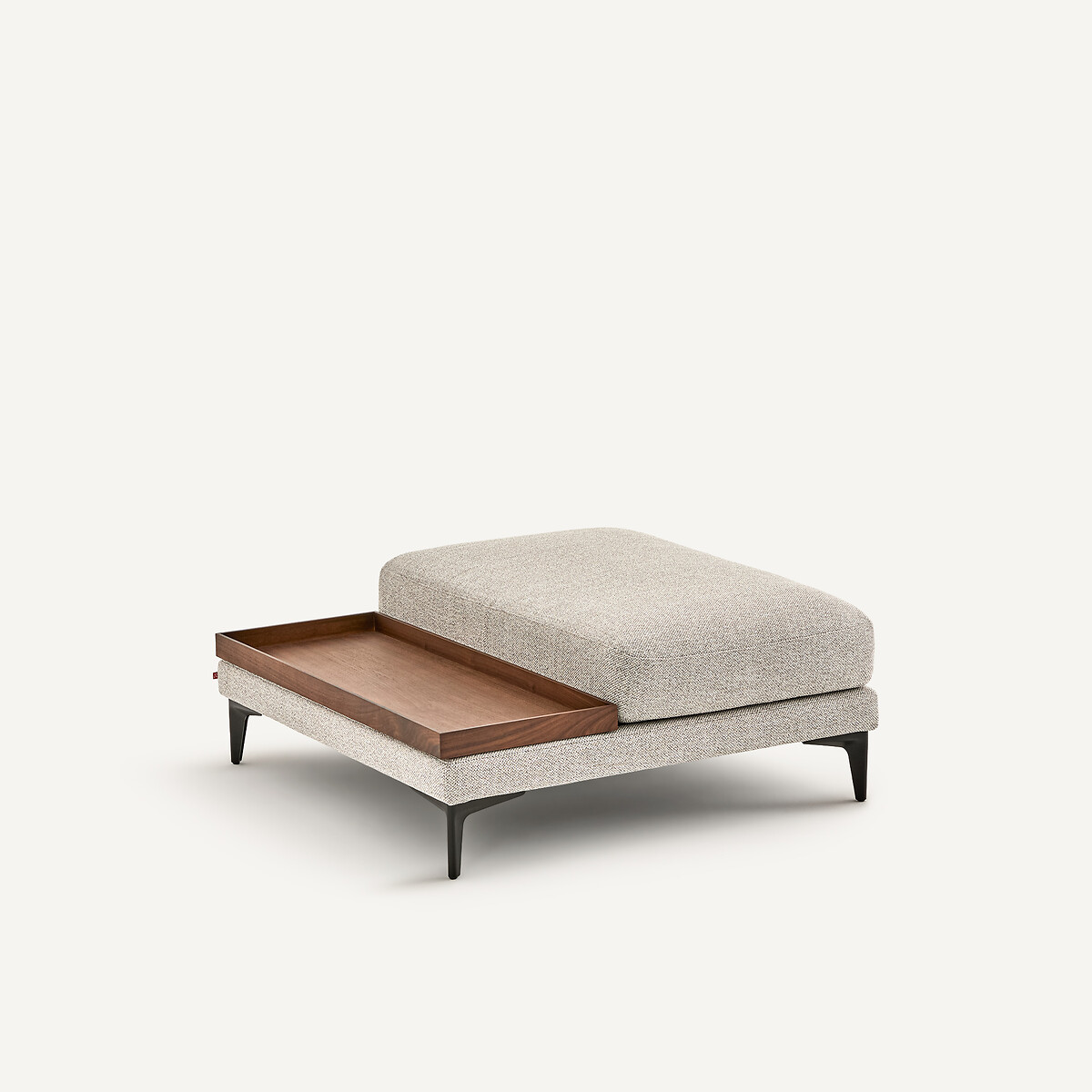 Repose-pieds avec plateau, mélange texturé, MODERNISTE gris moyen, EMMANUEL GALLINA X AM.PM