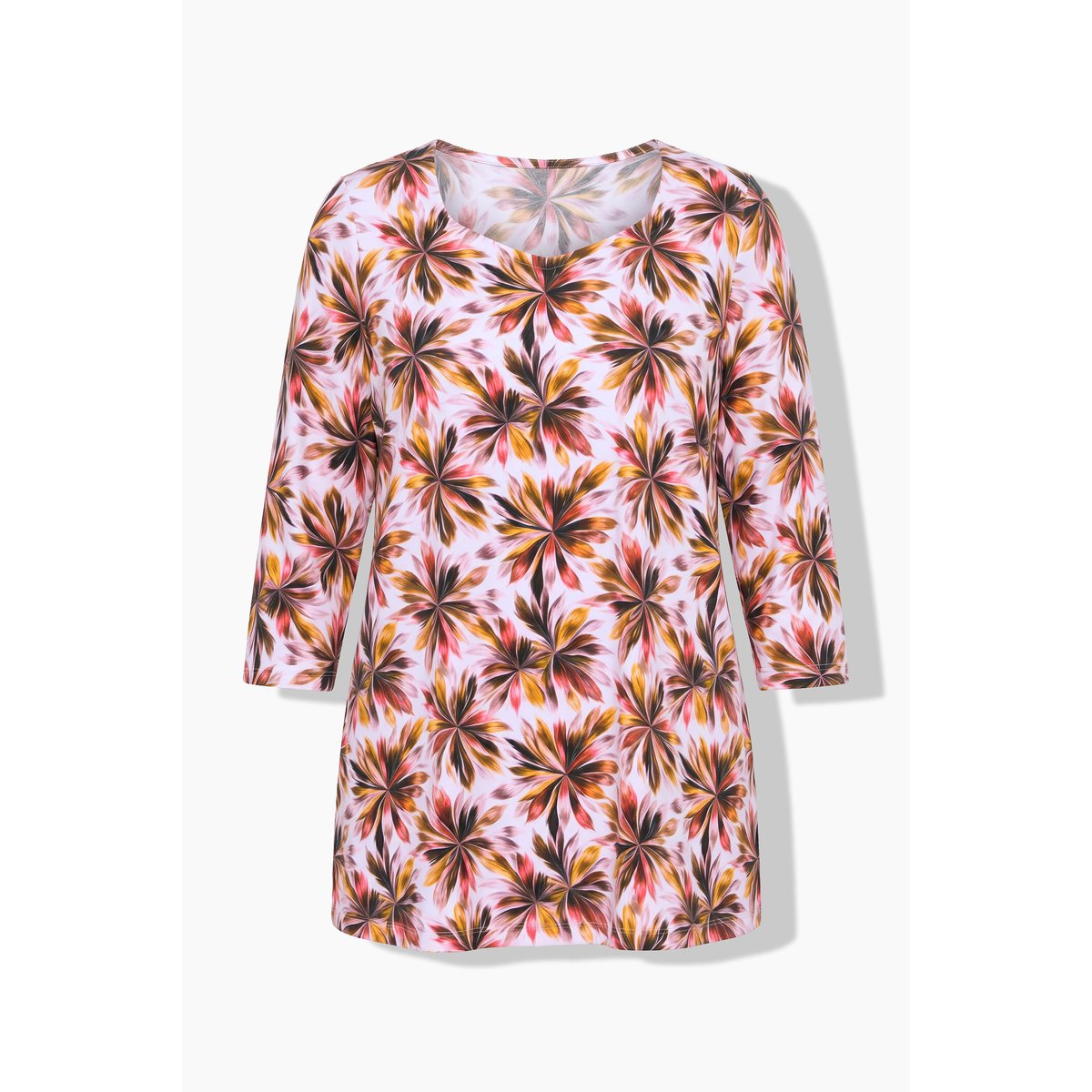 T-shirt en coton Pima prune foncé, ULLA POPKEN