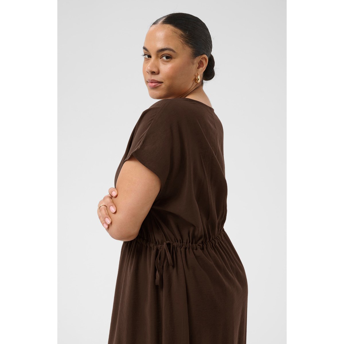 Robe marron coffee bean, KAFFE CURVE