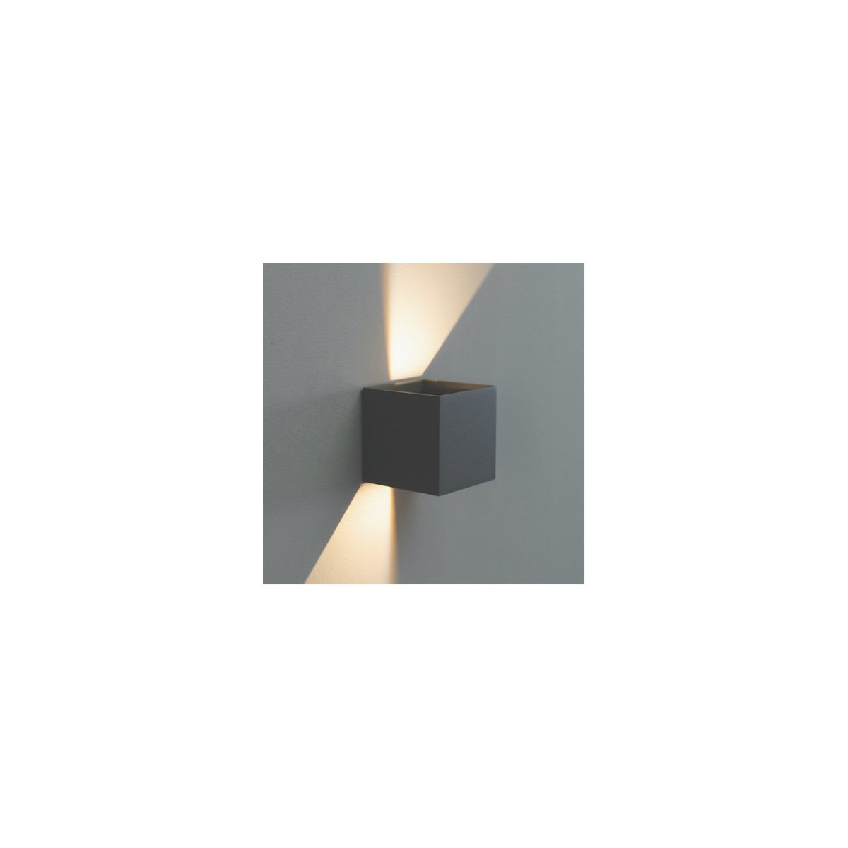 Applique LED réglable grise IP54 - CUBIC gris, KOSILUM