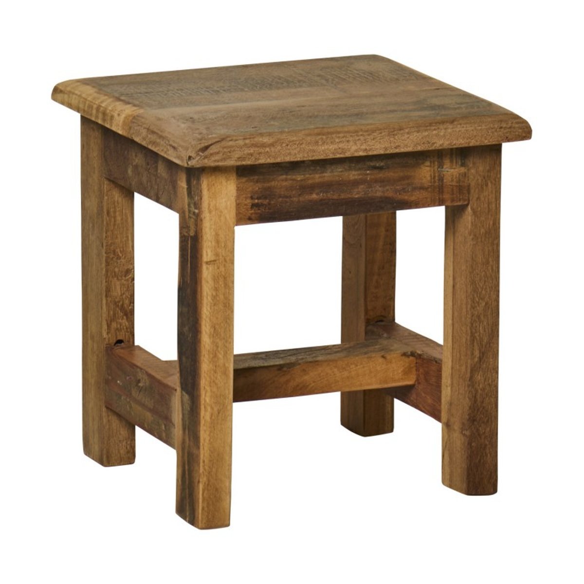 Tabouret bois rustique recyclé bois foncé, IB LAURSEN
