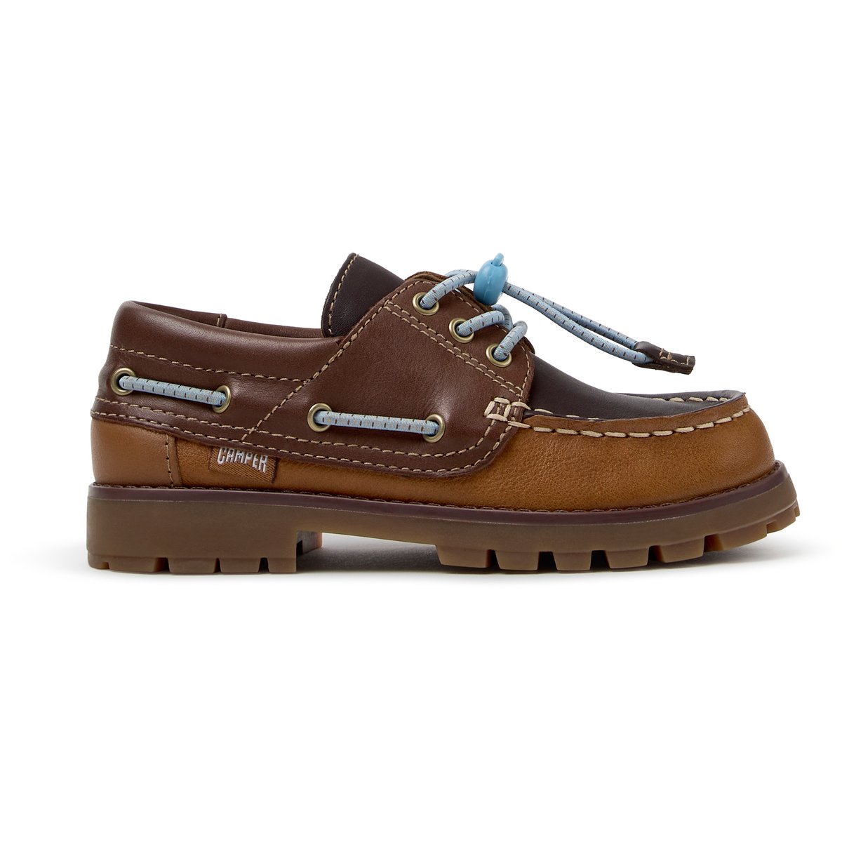 Derbies Compas Twins Smooth Leather brun 007, CAMPER
