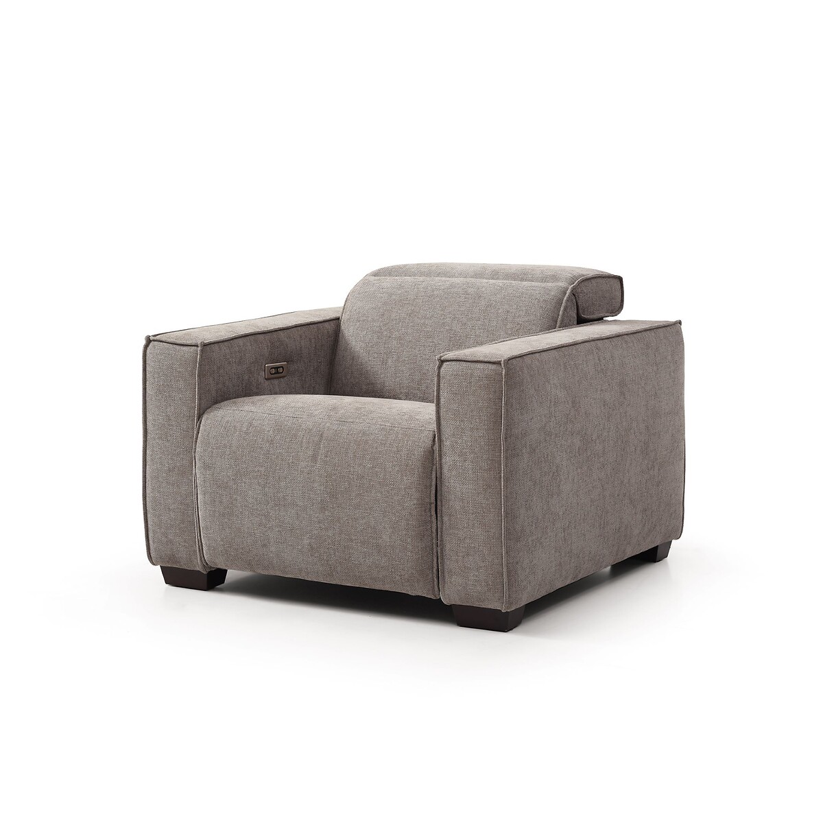 Emilio Soft Weave Chenille Recliner Chair ash grey, SO'HOME