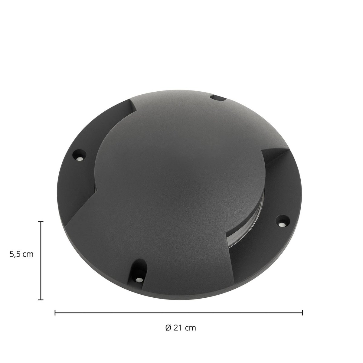 Luminaire extérieur en aluminium moderneLED gris foncé, LINDBY