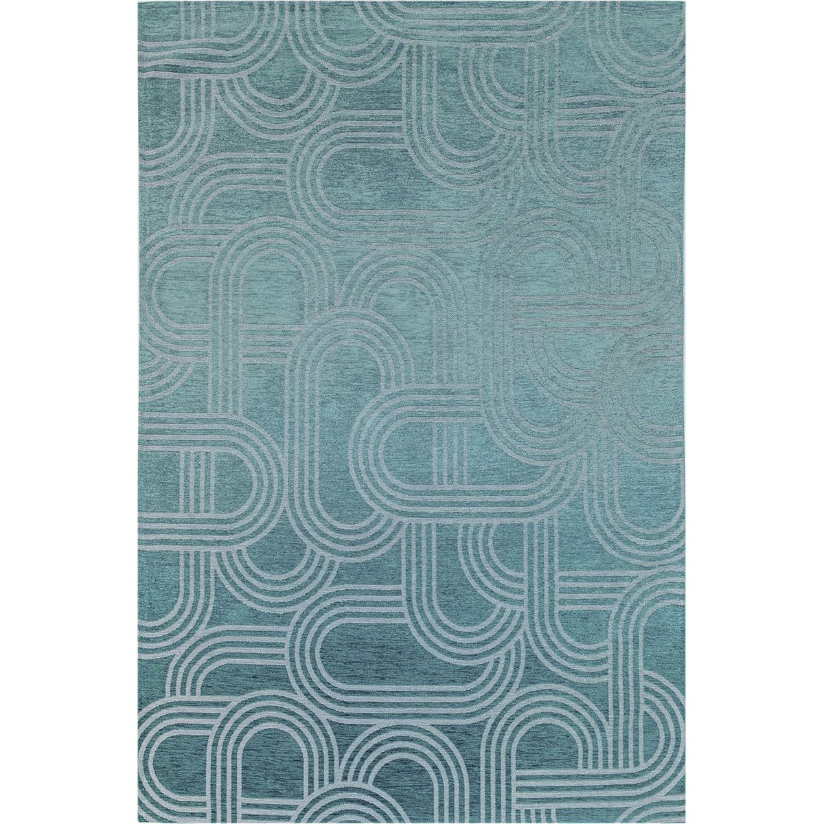 Tapis intérieur extérieur, DISCO bleu turquoise doux, RECOLLECTION