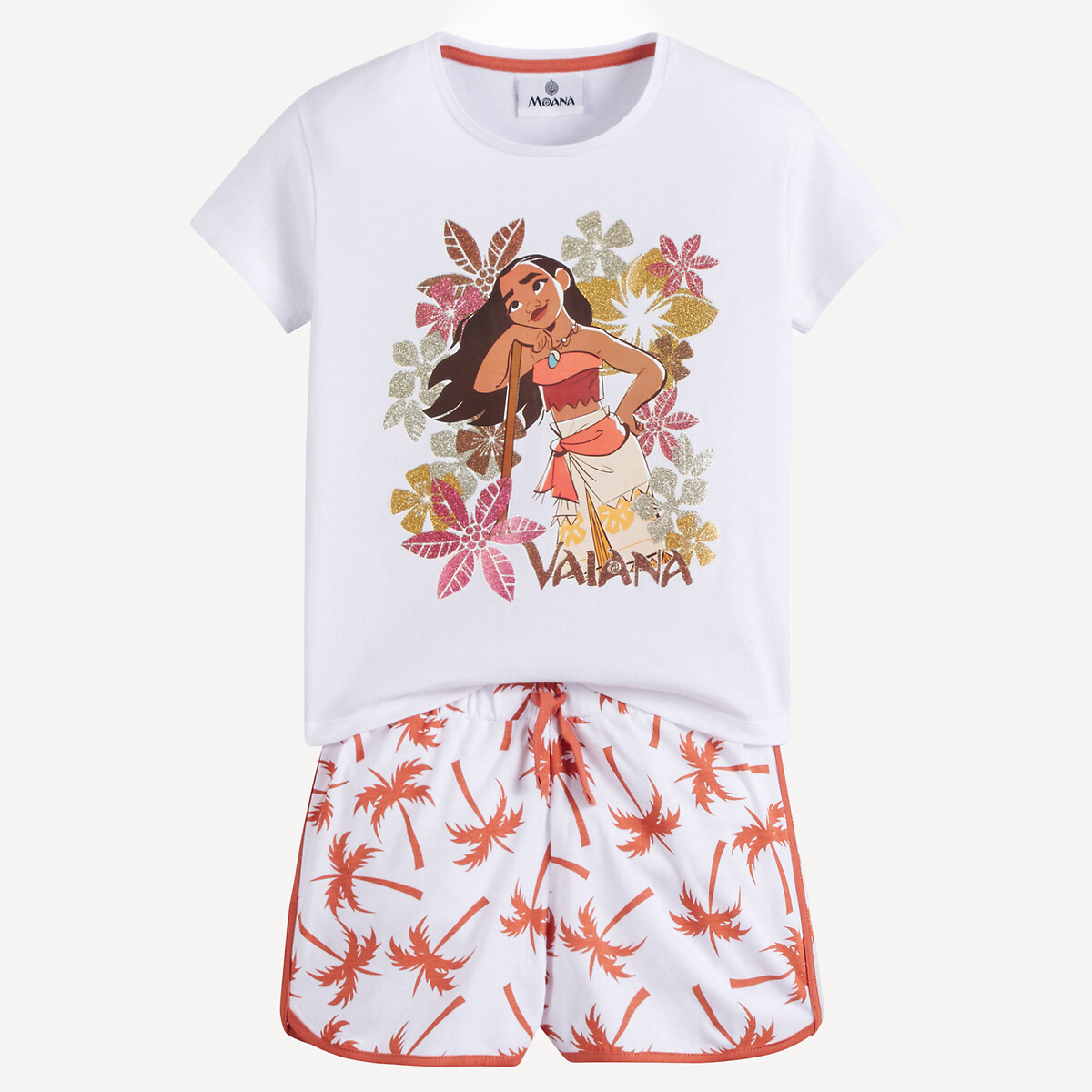 Pyjashort Vaiana ecru/terracotta, VAIANA
