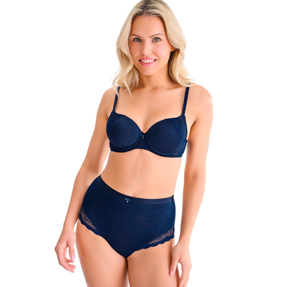 Soutien-gorge préformé EVELYN B à E bleu, LISCA