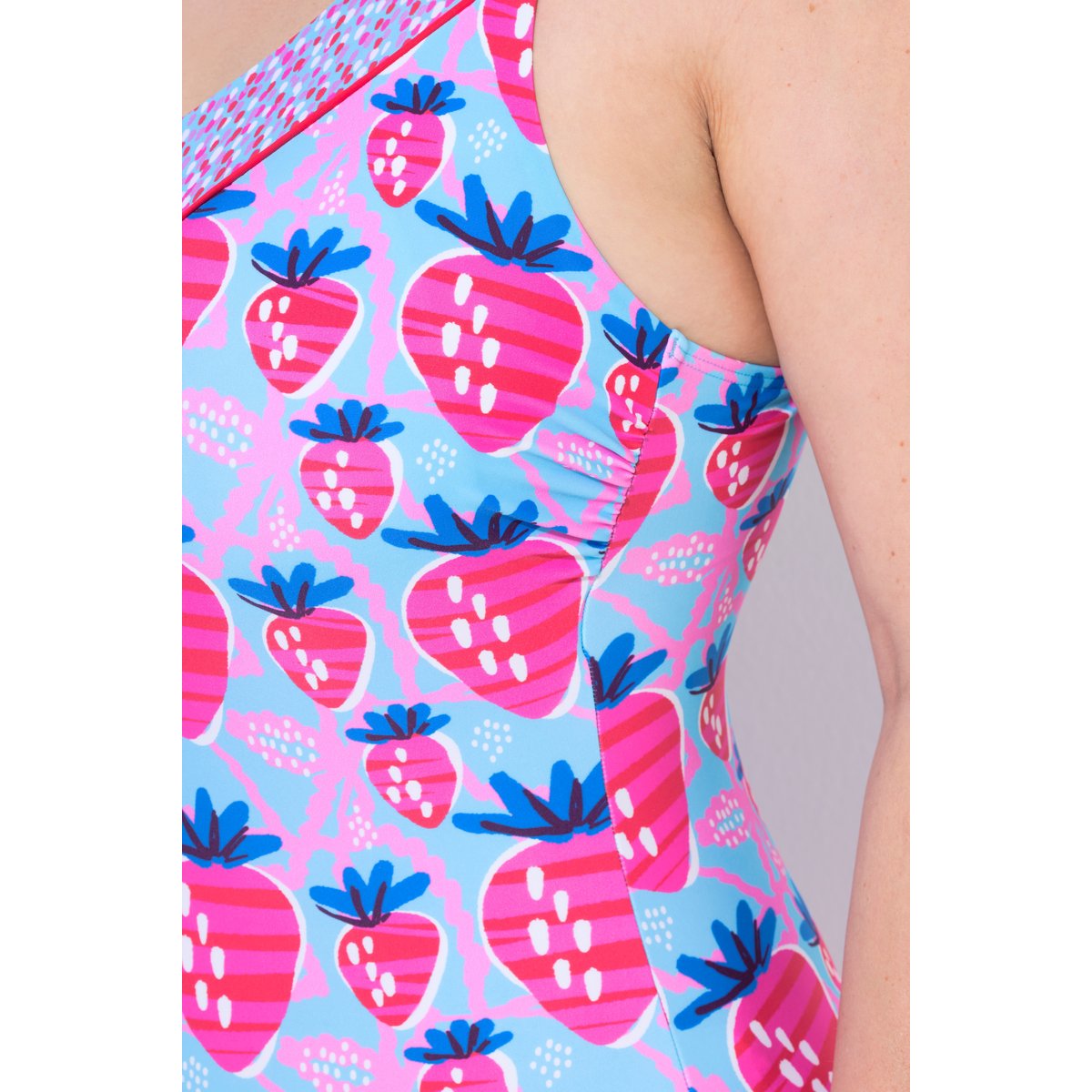 Maillot de bain à bonnets souples. Motif aqua, ULLA POPKEN