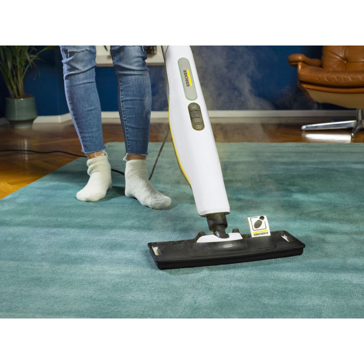 Balai vapeur SC 3 Upright Easy Fix white couleur unique, KARCHER