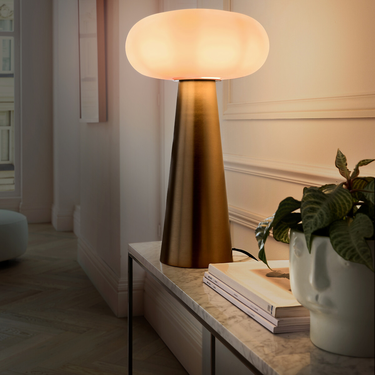 Lampada opalina, Fede champagne, AM.PM