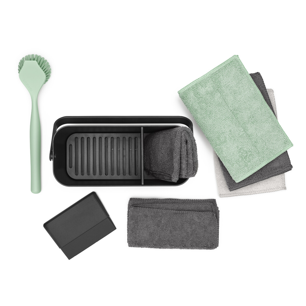 SinkSide Cleaning Set dark grey, BRABANTIA
