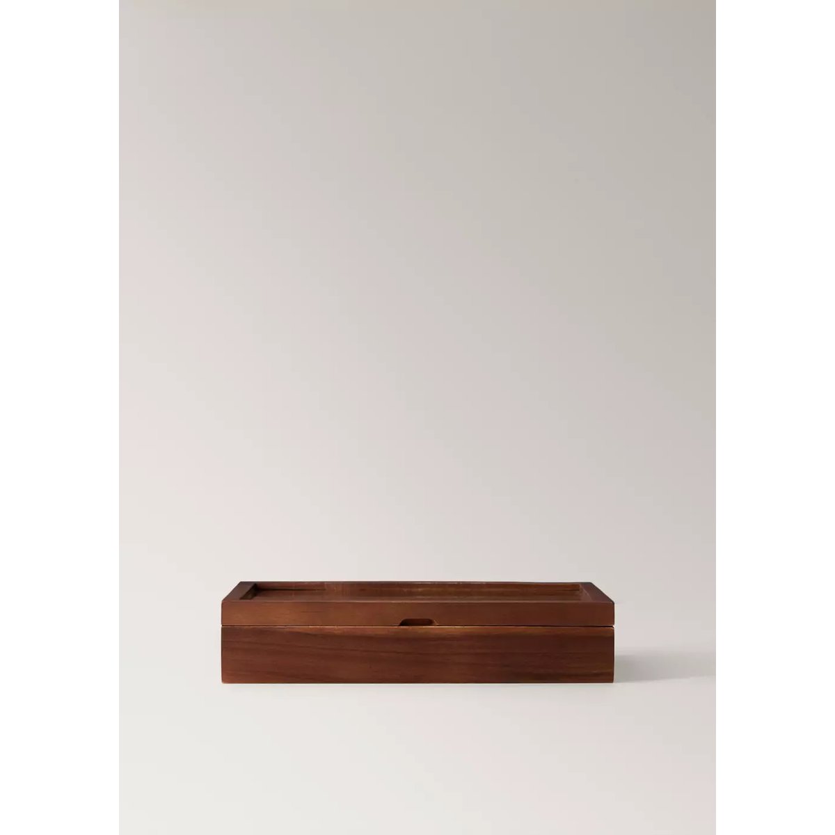 Grande boîte à bijoux en bois marron, MANGO HOME