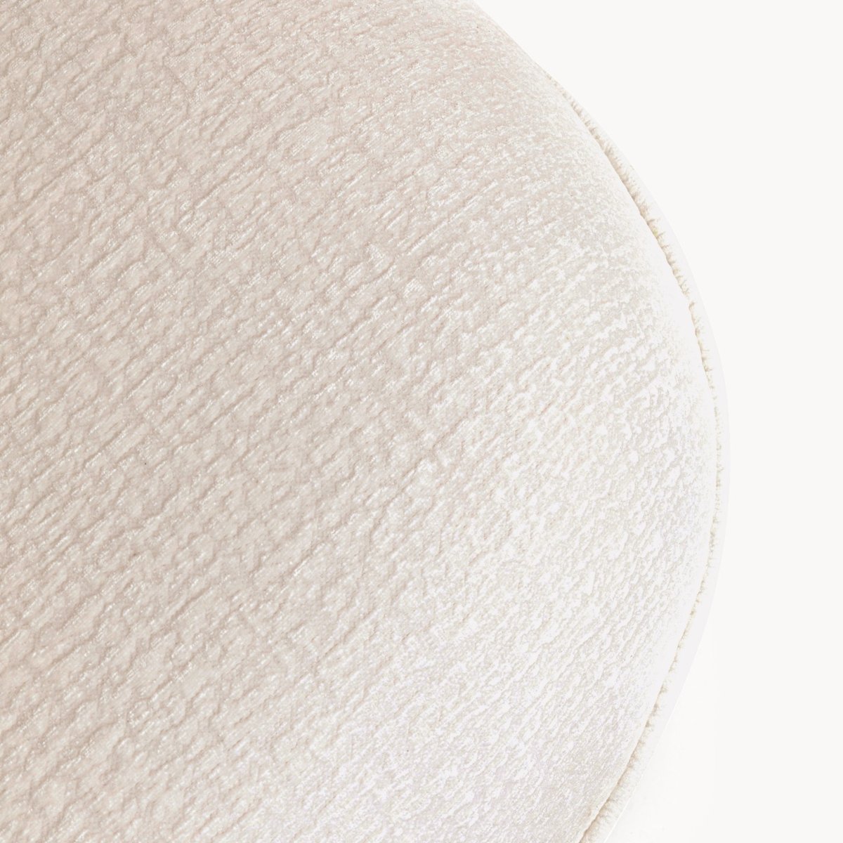 Fauteuil en polyester texturé, KUMO crème, KARE DESIGN