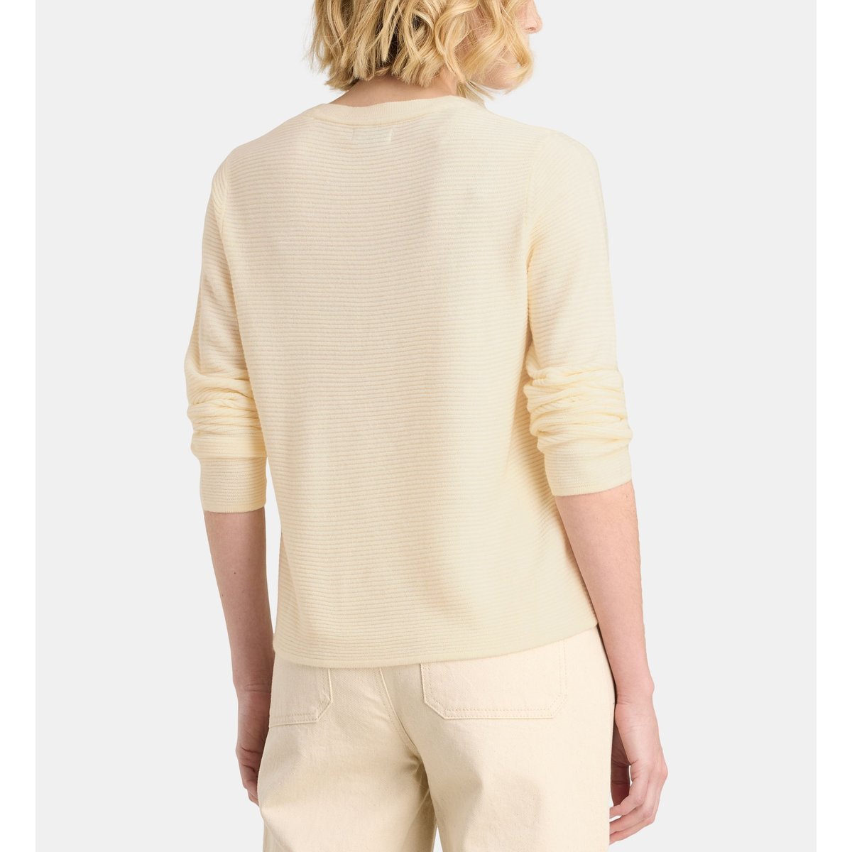Pull carmen r doux écru, GALERIES LAFAYETTE