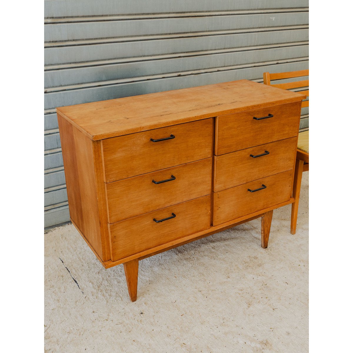 Commode en bois Olga N°1125 - Bon état bois foncé, DEBONGOUT