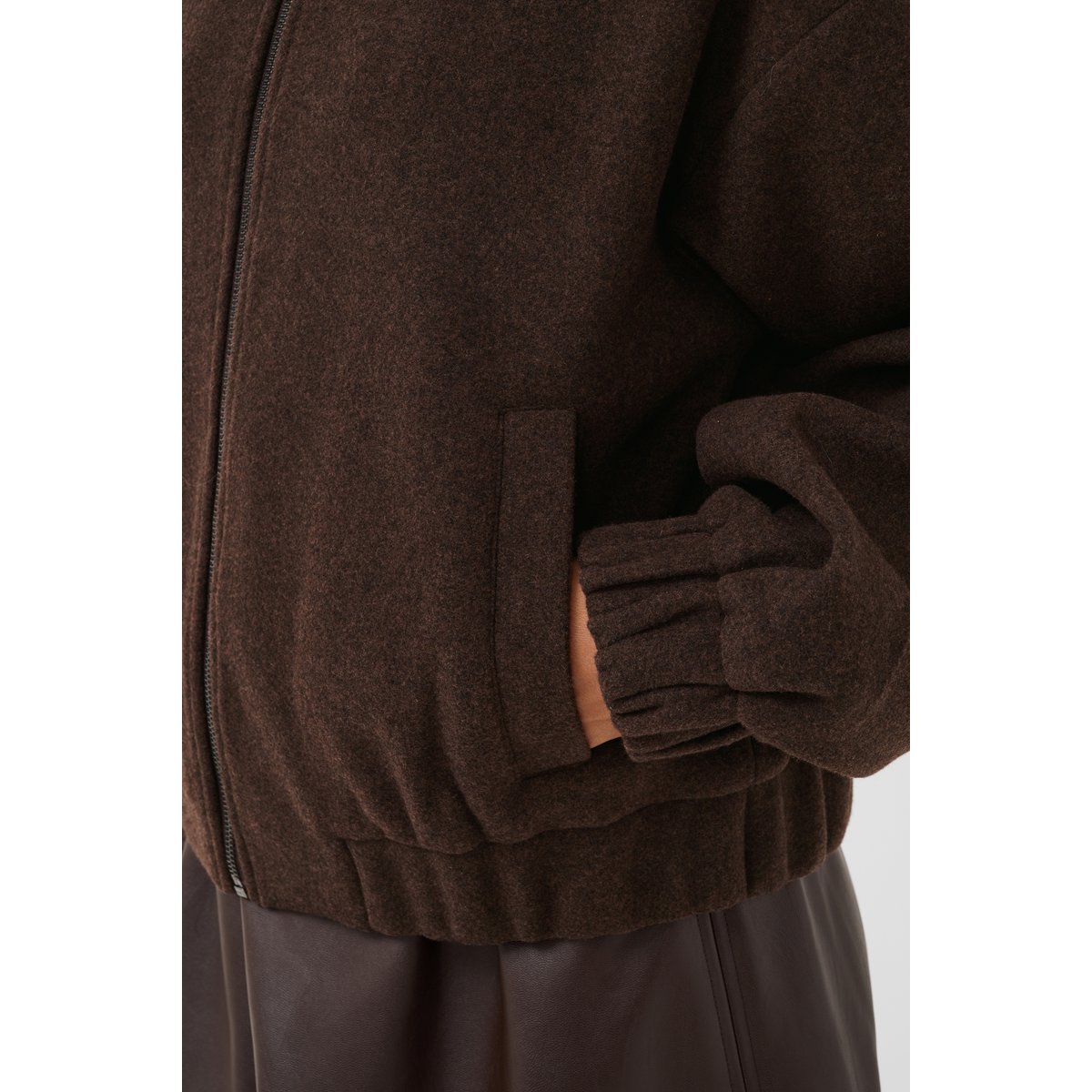 Veste marron coffee bean melange, CULTURE