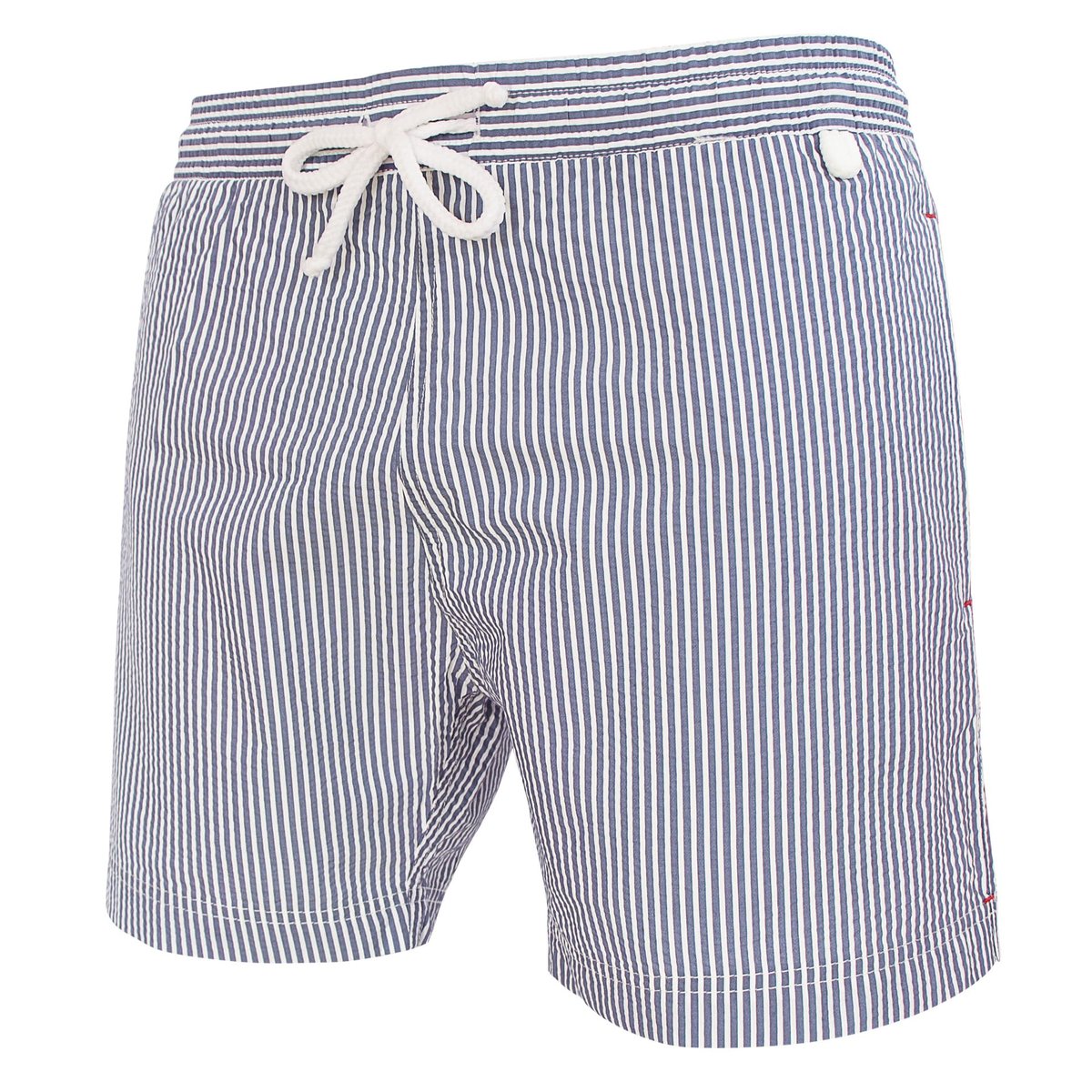 Short de bain MONTAUK 755 Classique Rayures gris, LES LOULOUS DE LA PLAGE
