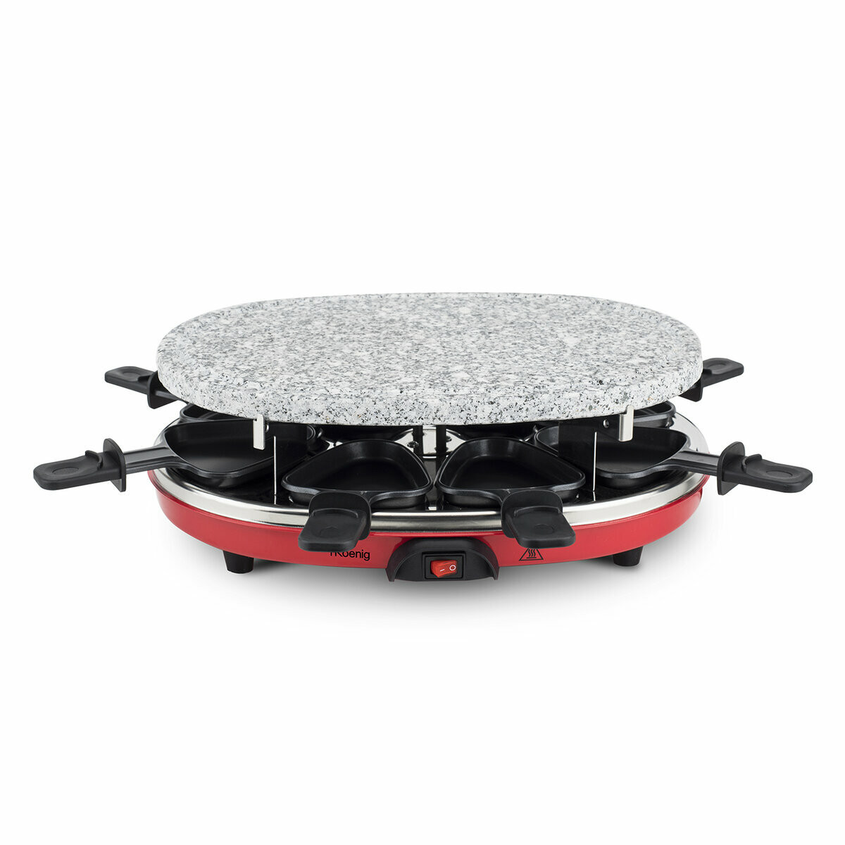 raclette 4 en 1 pour 8 personnes - rp412 multicolore, H.KOENIG