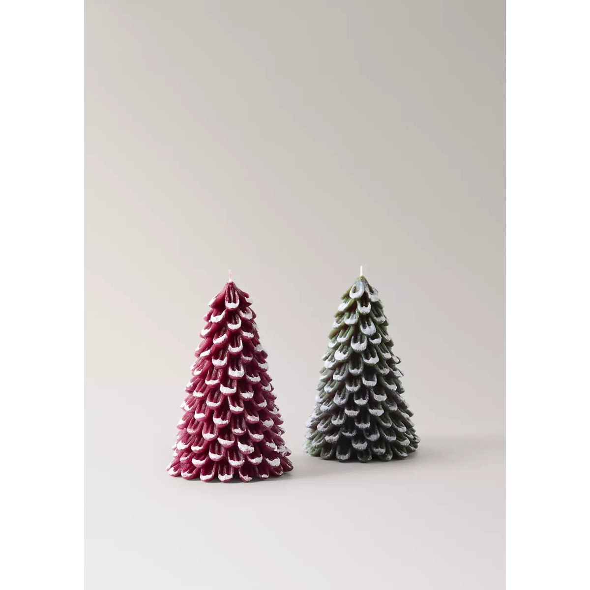 Bougie décorative avec détail sapin vert, MANGO HOME