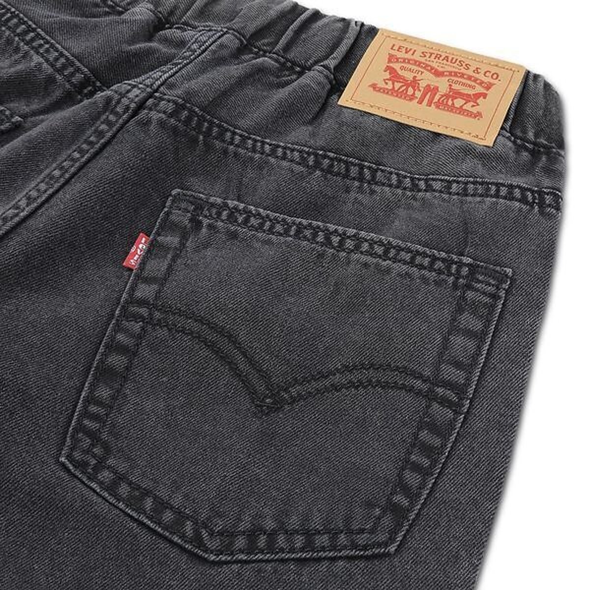 Jean avec ceinture élastiquée denim noir, LEVI'S KIDS