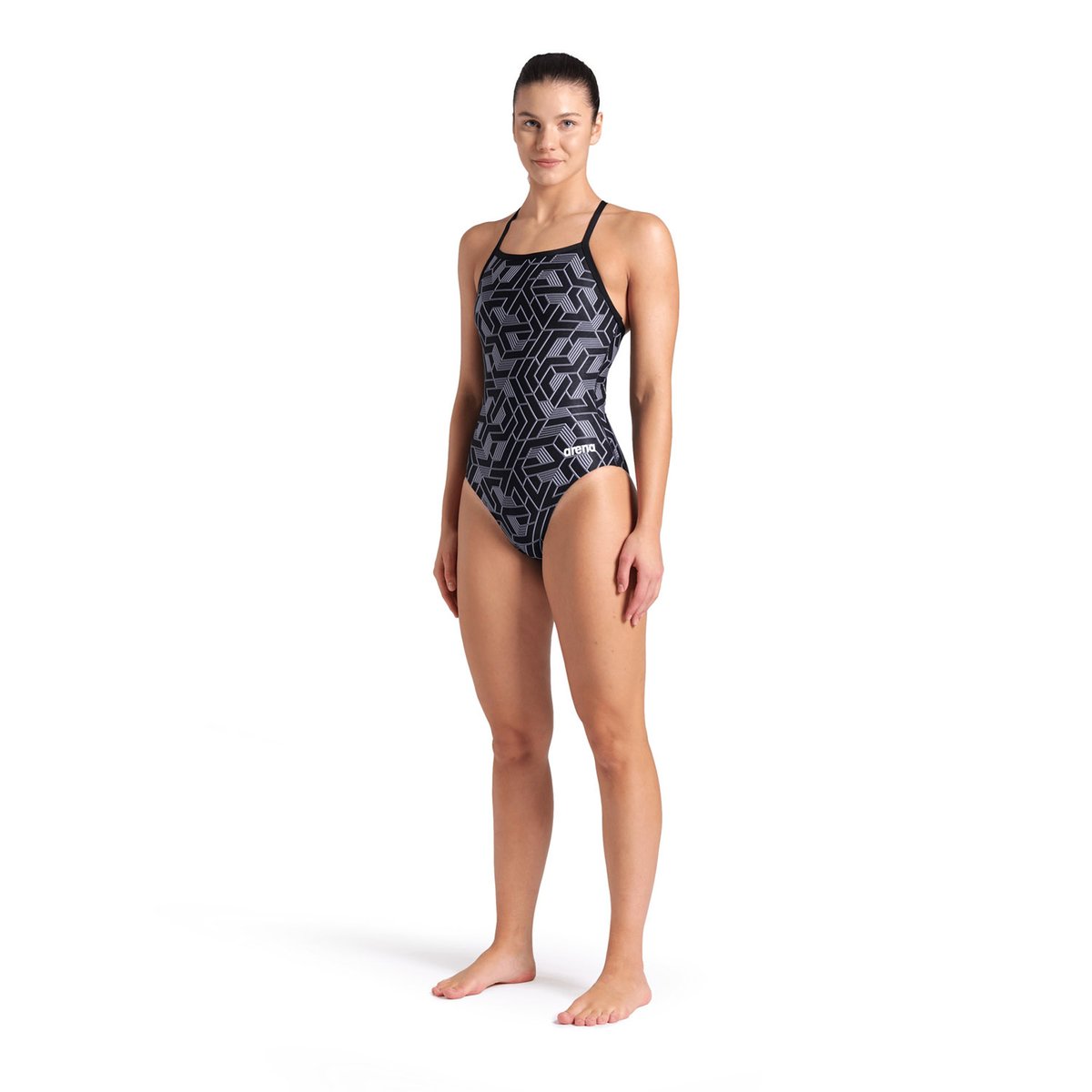 Maillot de bain arena Performance Escape Lightdrop Back pour femmes black-team black, ARENA
