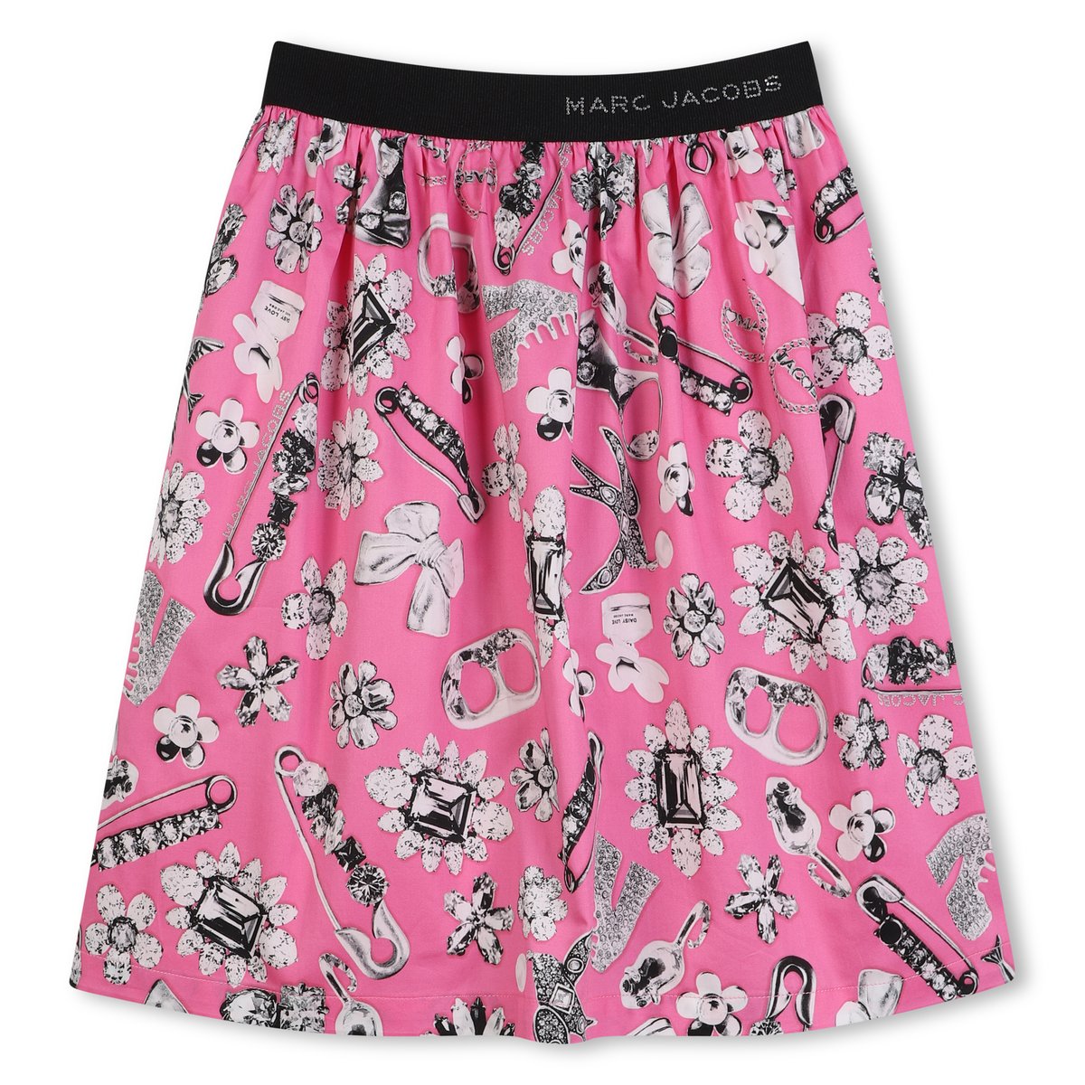 Jupe en satin en coton dark pink, MARC JACOBS