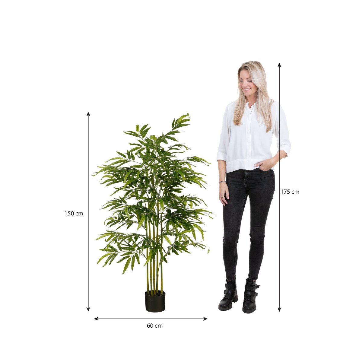 Plante artificielle BAMBOO vert, MICA DECORATIONS