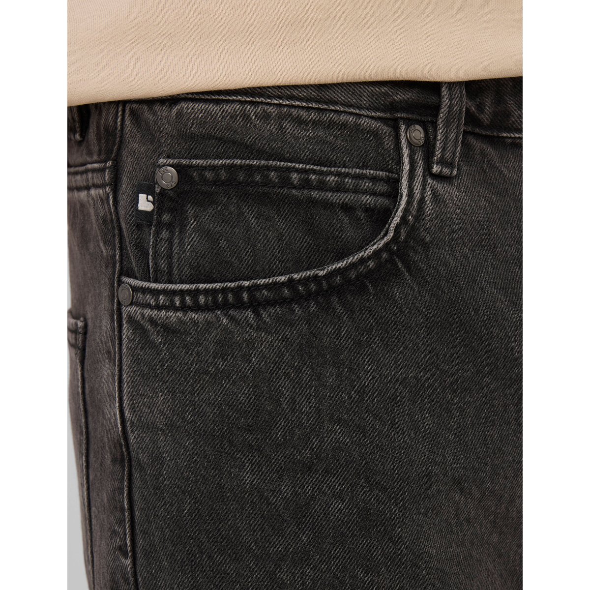Jean loose 5 poches noir, BZB