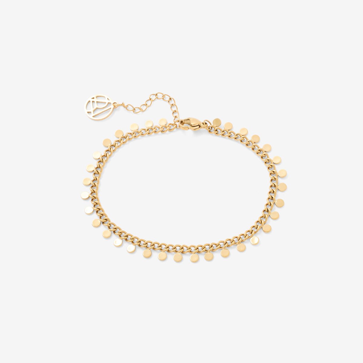 Bracelet pampilles en acier inoxydable doré, BALABOOSTE