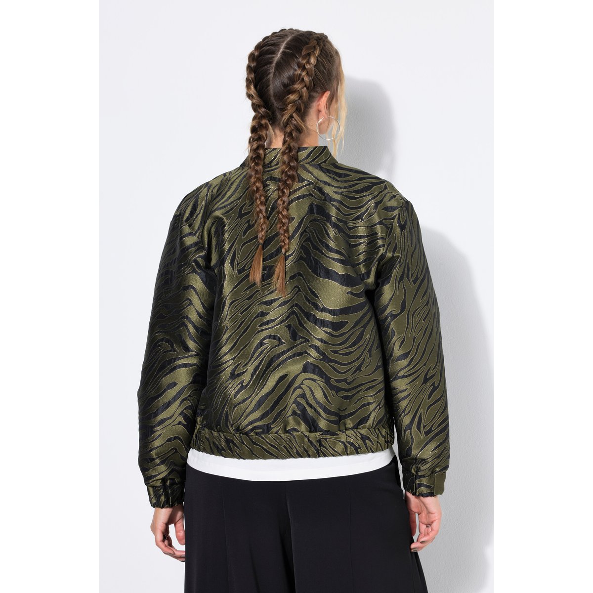 Blouson coupe Boxy Shape kaki foncé, STUDIO UNTOLD