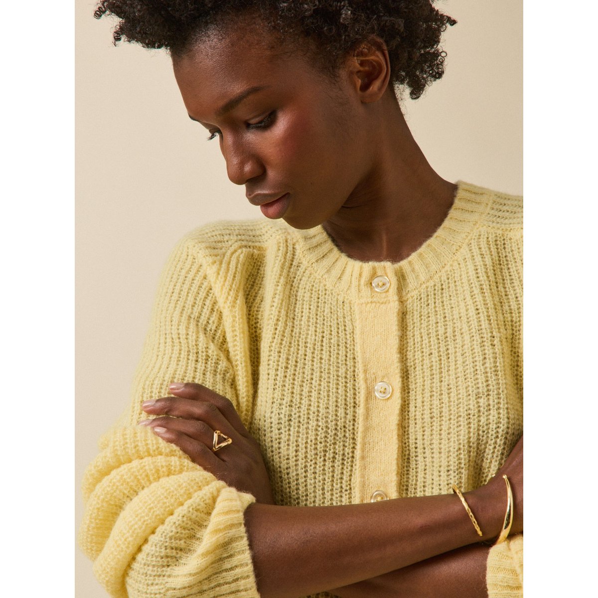 Gilet avec laine, alpaga et mohair sun, CYRILLUS