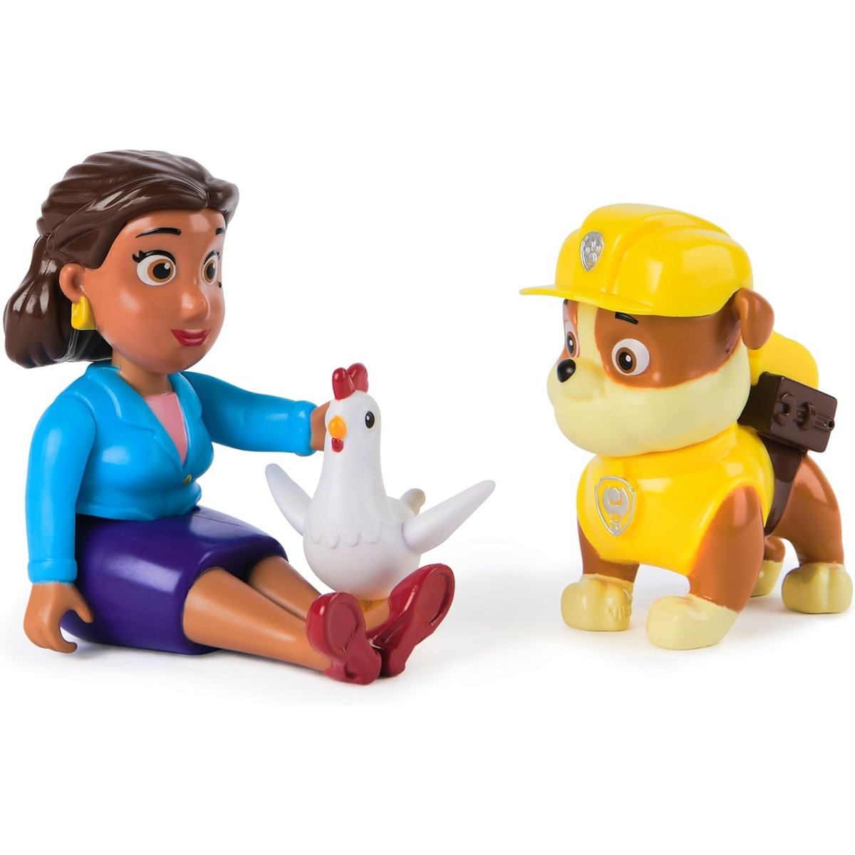 Paw Patrol - Figurines Hero Pup Core Rubble multicolore, SPIN MASTER