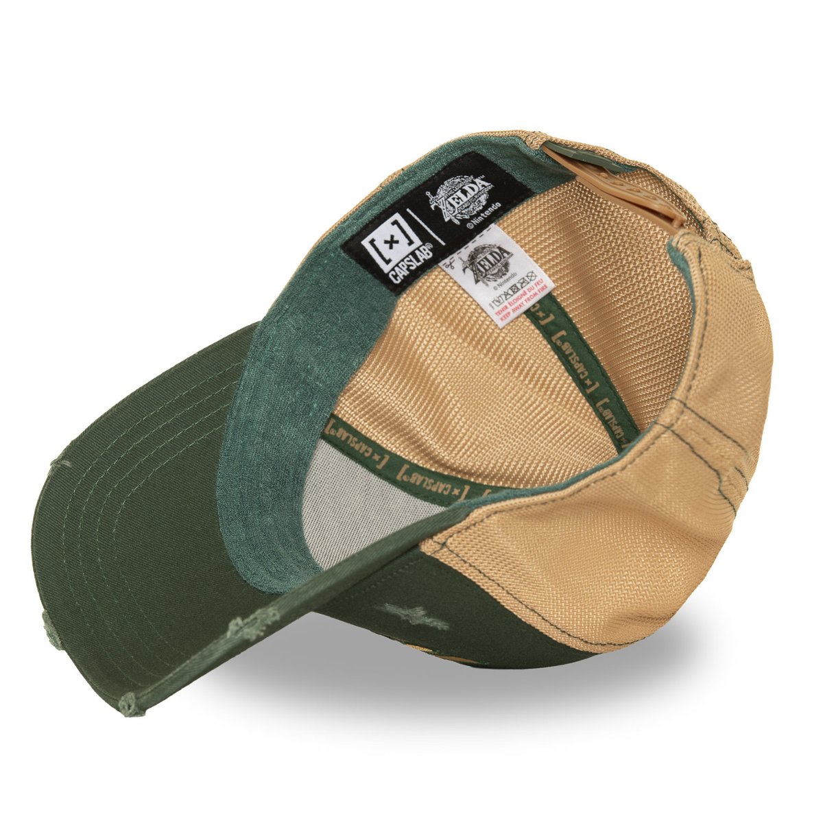 Casquette trucker ZELDA vert/marron, CAPSLAB