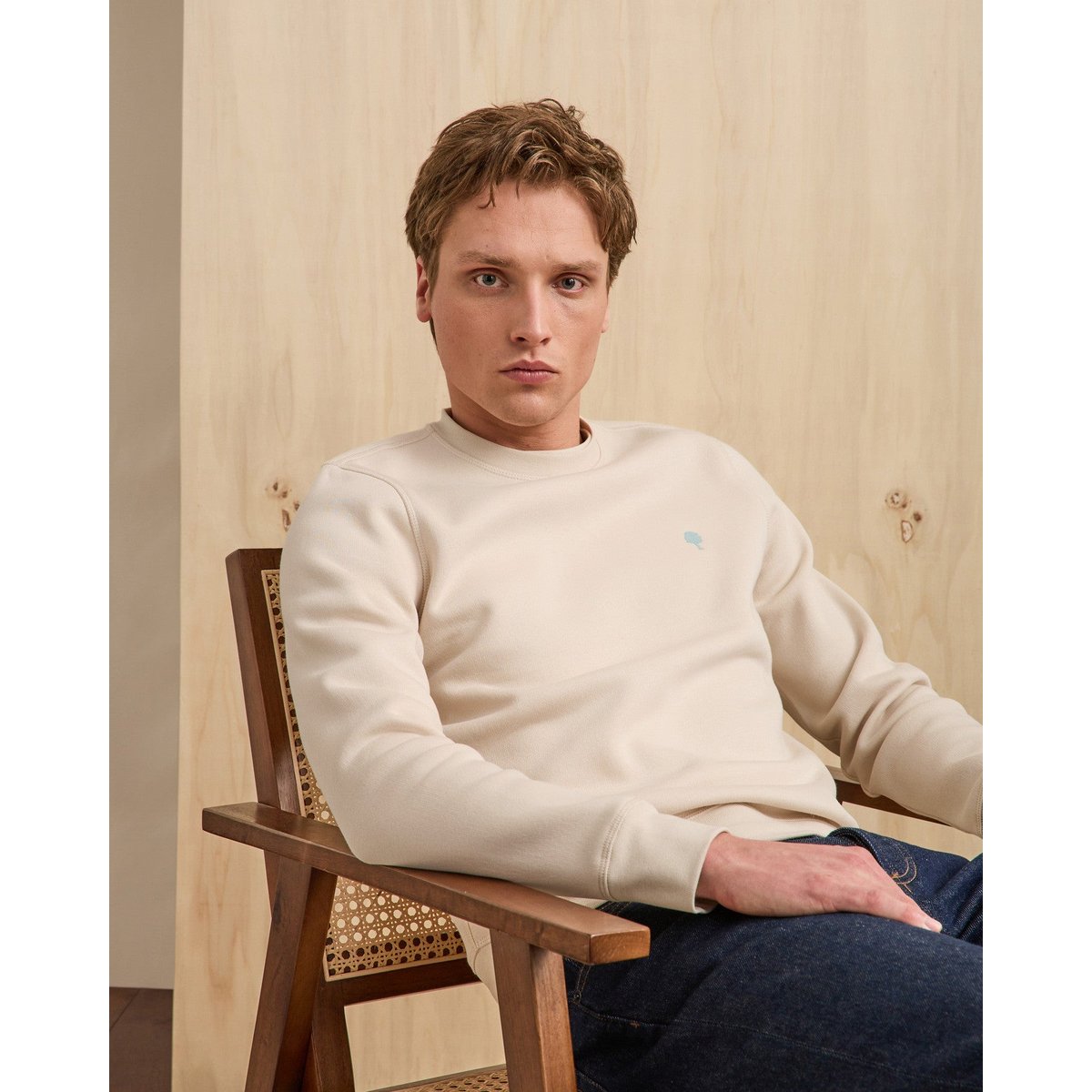 Sweat DONZY beige foncé, FAGUO
