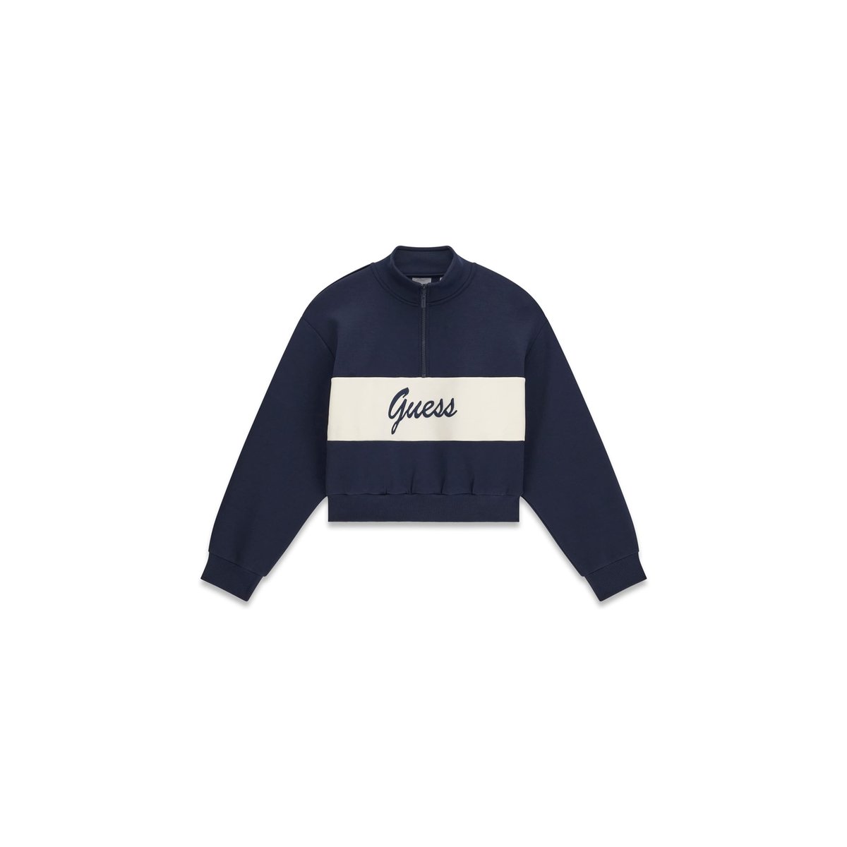 Sweatshirt Avec Logo Imprimé bleu foncé, GUESS