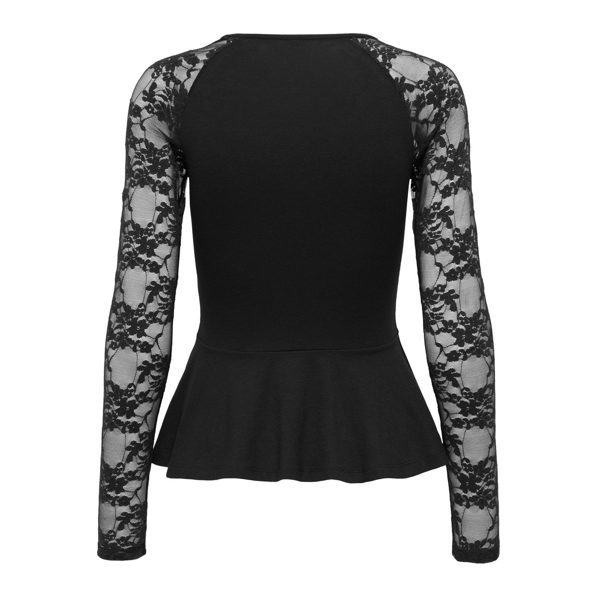 Top Peplum noire - black, ONLY