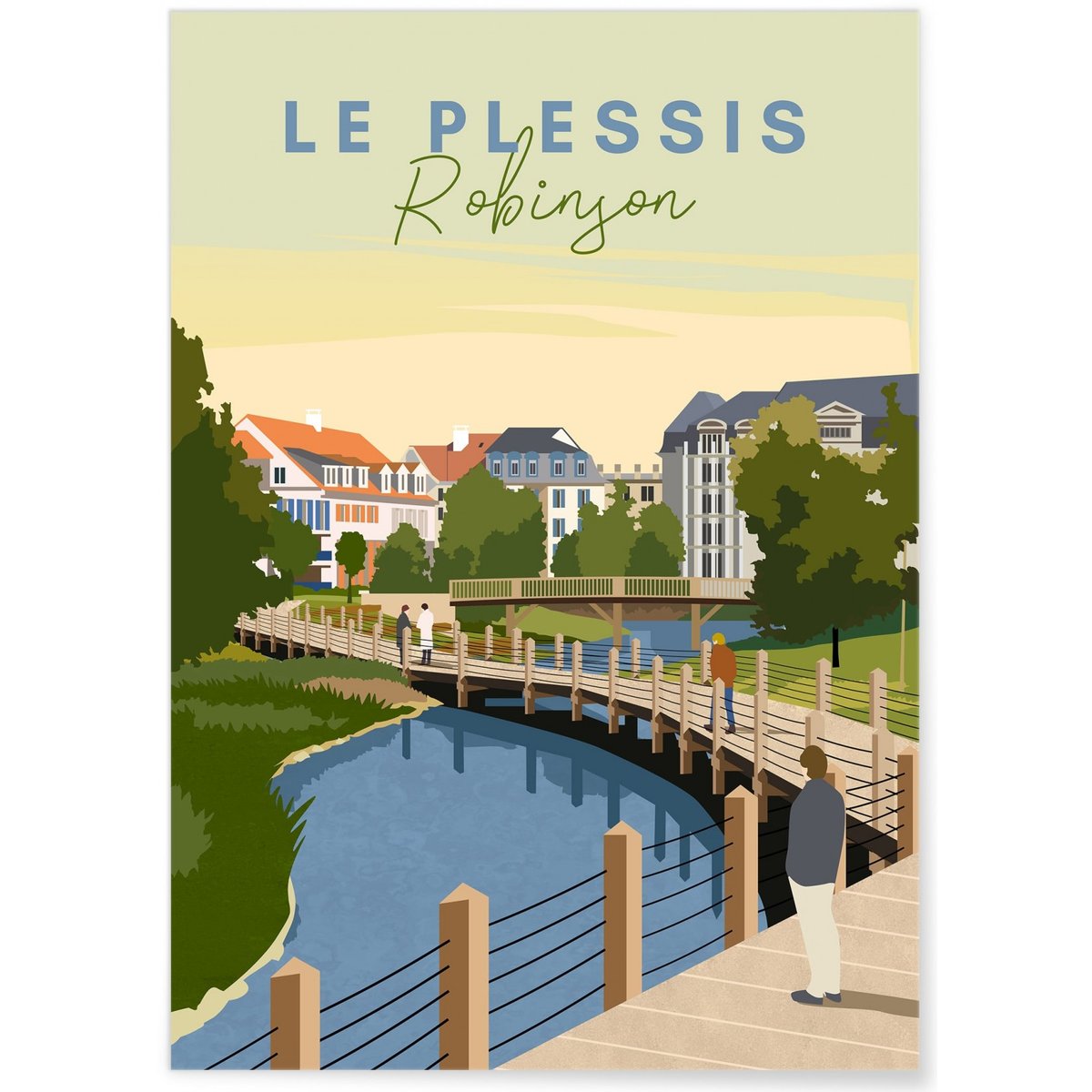 Affiche ville Le Plessis-Robinson blanc, L'AFFICHERIE