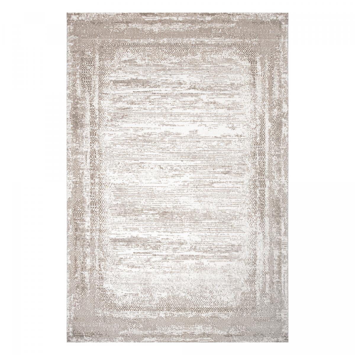 Tapis salon et chambre tissé motif faux uni LYN7 KALEE beige, UN AMOUR DE TAPIS