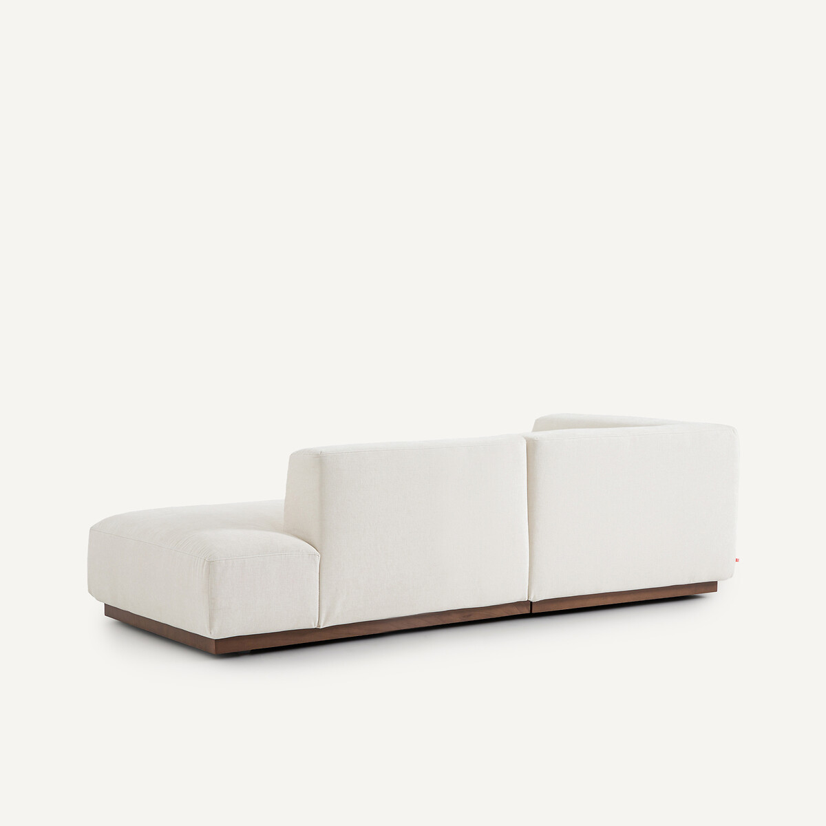 Ecksofa Jacopo mit Ecke links, Chenillesamt hellgrau, AM.PM