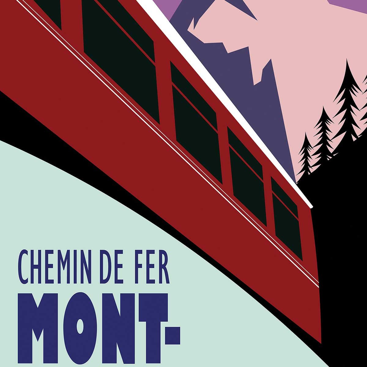 Tableau terminus chamonix 4810m tableau alu dibond, HEXOA