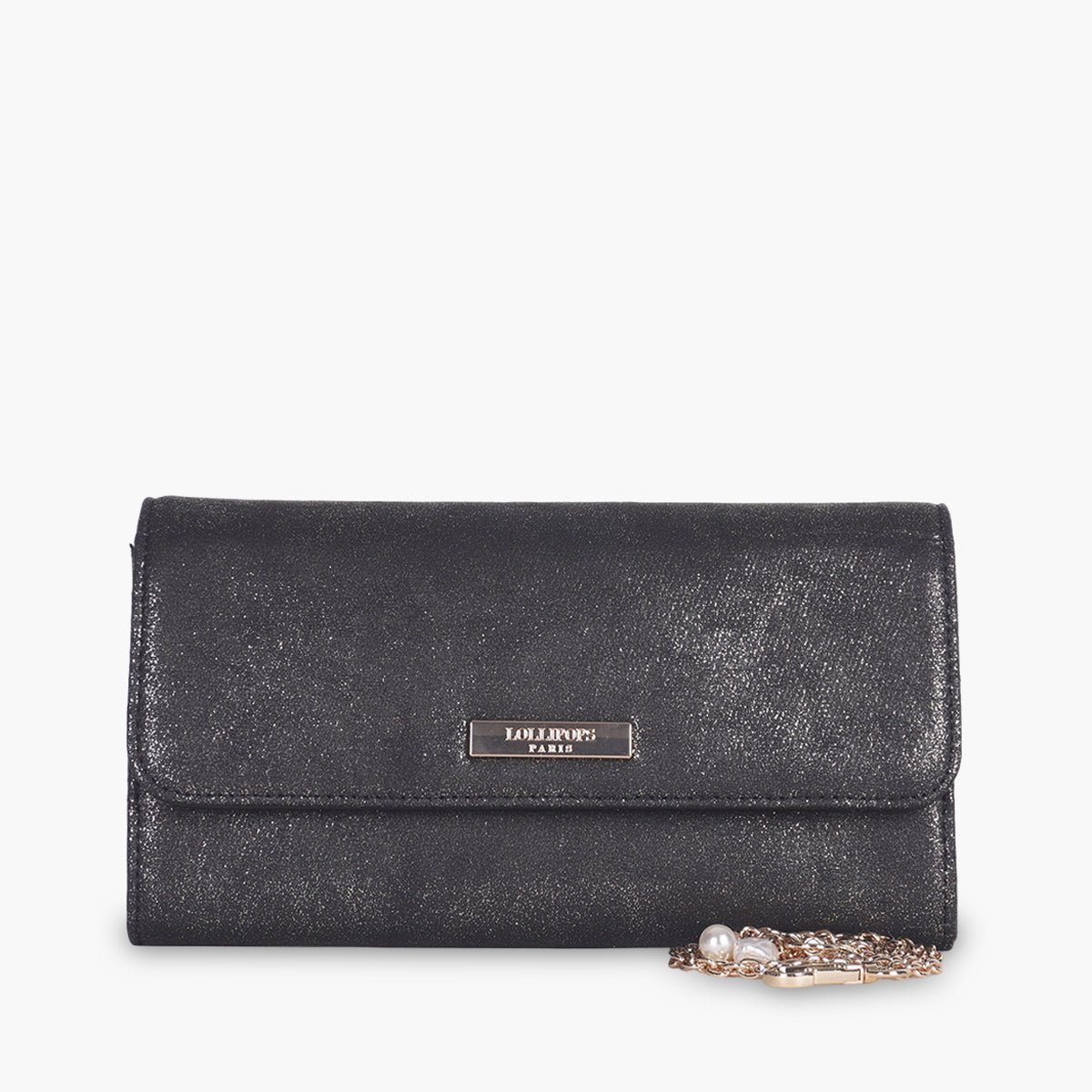 Pochette Terry noir,doré, LOLLIPOPS