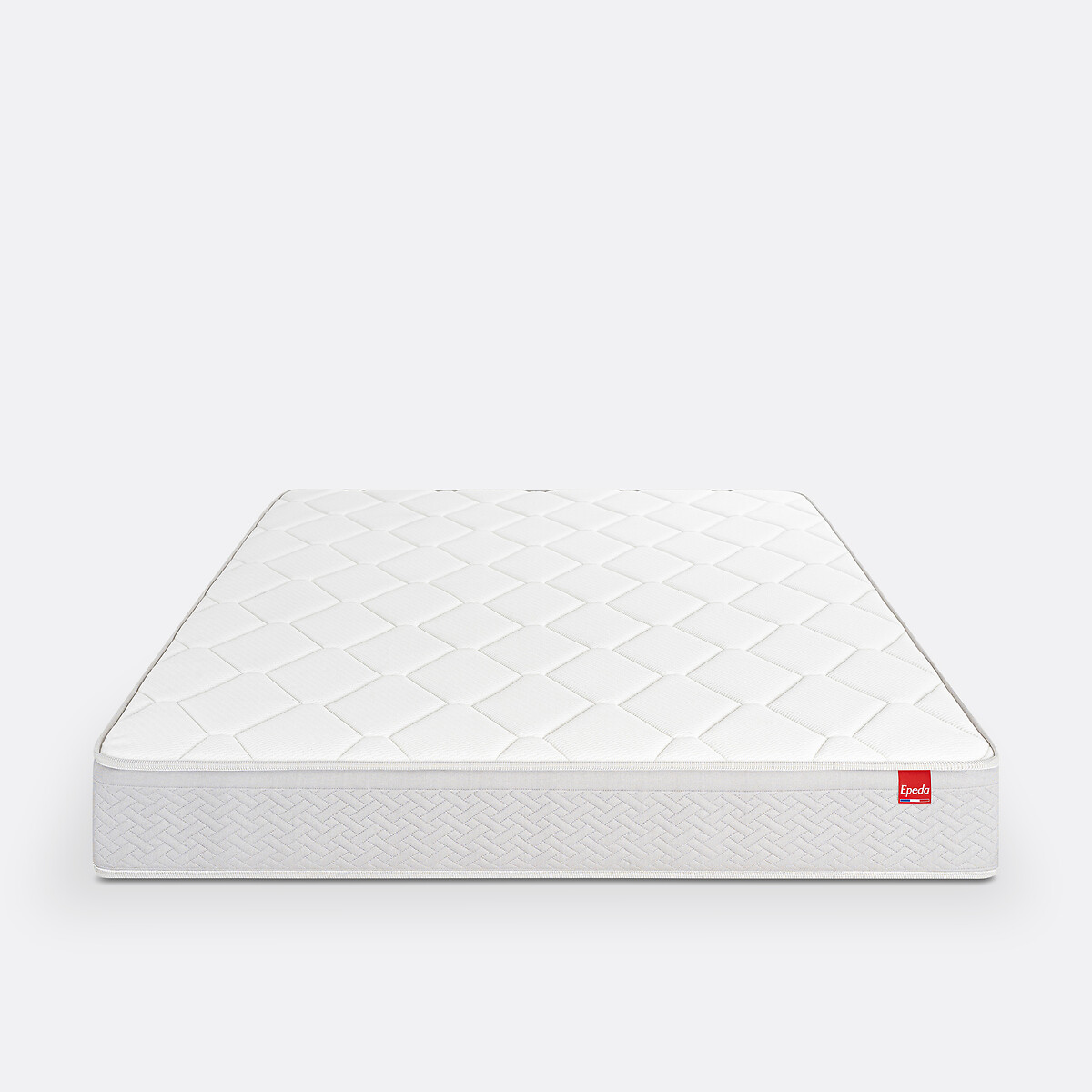 Matelas 540 ressorts ensachés ferme, Itinéraire blanc/gris souris, EPEDA
