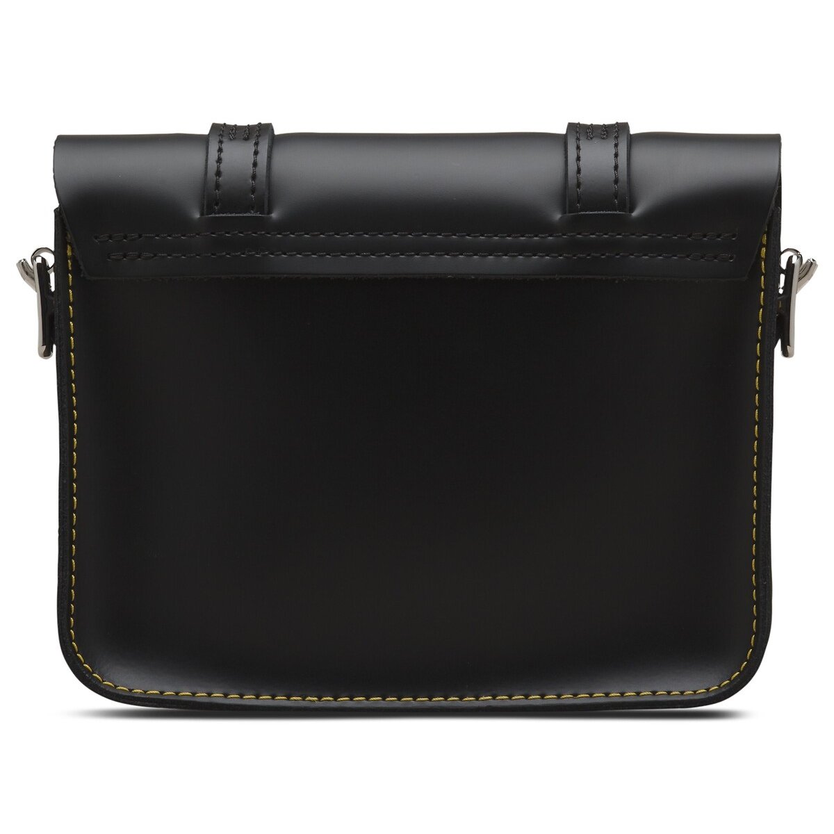 Petit sac bandoulière en cuir smooth noir, DR. MARTENS