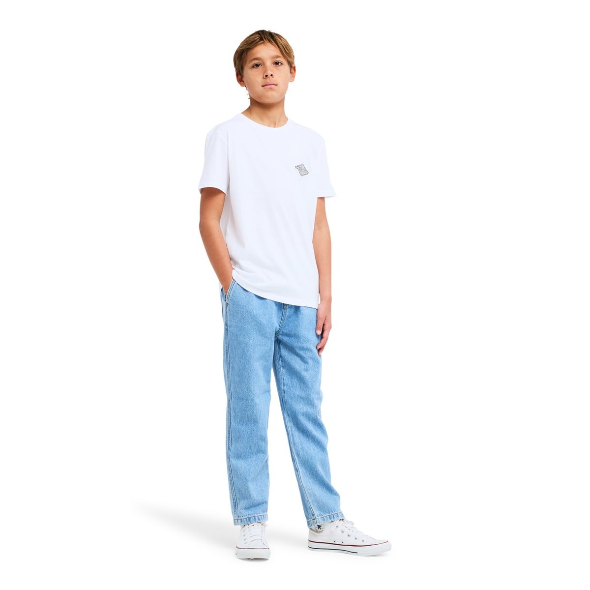 T shirt manches courtes CRAYON WAVE blanc white, BILLABONG