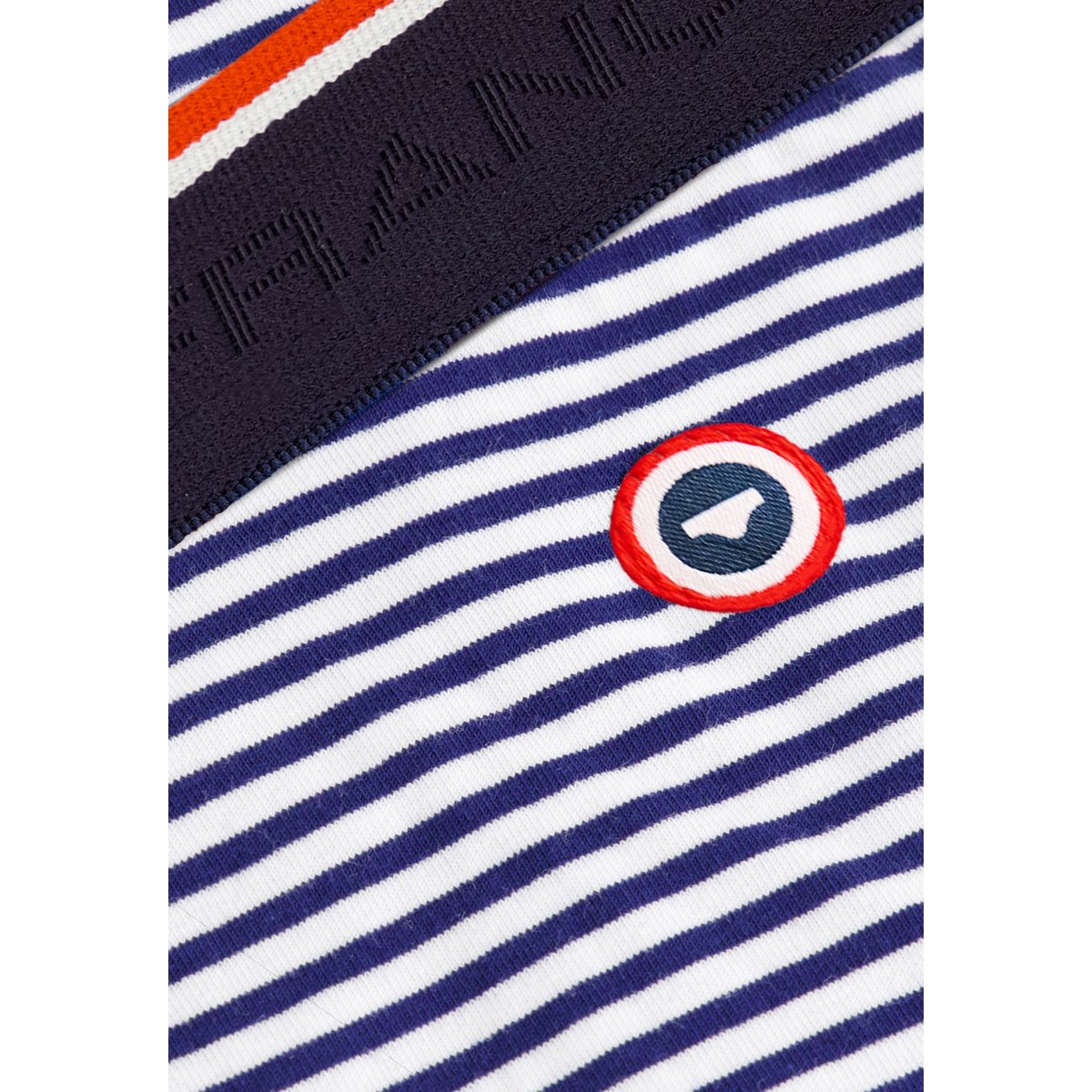Boxer long à motif chevron jaune anis en coton Michel mariniere, LE SLIP FRANCAIS